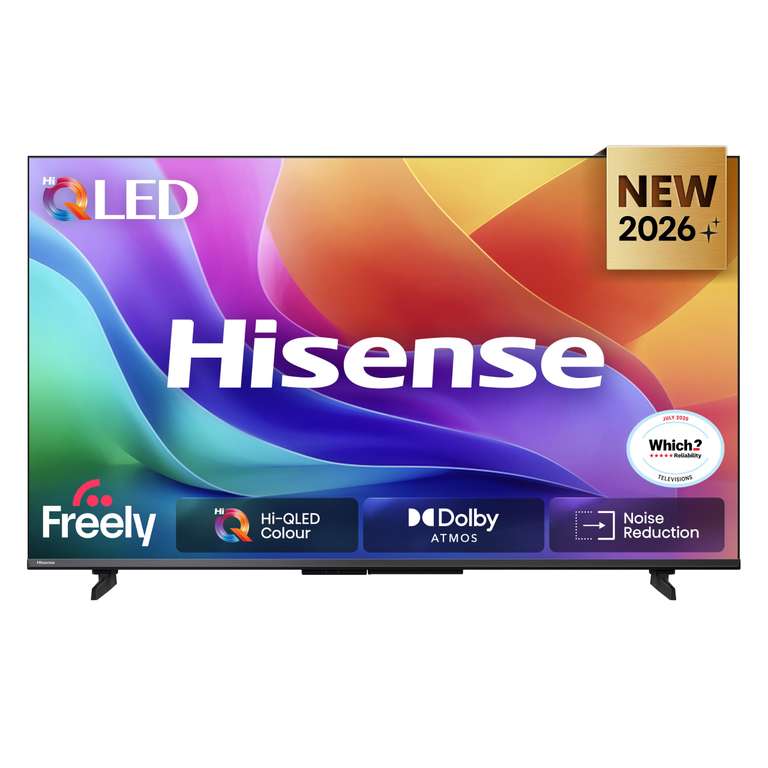 Hisense 50" 50A5STUK Hi-QLED Full HD Smart TV with Freely, Netflix, Disney+ and YouTube - Hi-QLED Colour, Dolby Atmos
