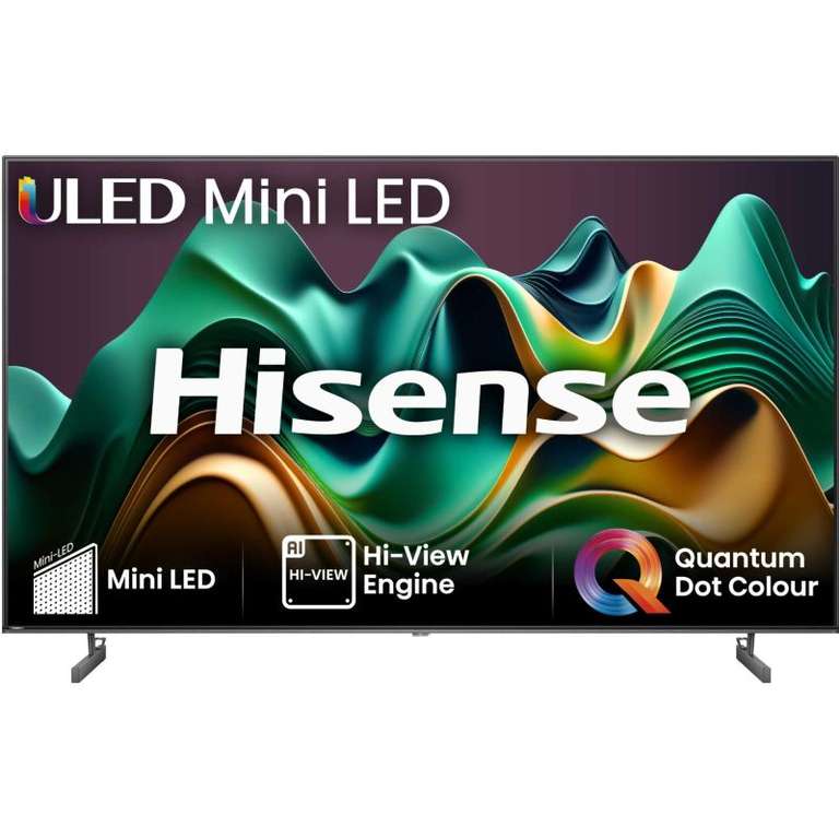Hisense 65U6NQTUK 65" Mini LED Smart 4K Ultra HD HDR TV with Freely - 2 Year Warranty