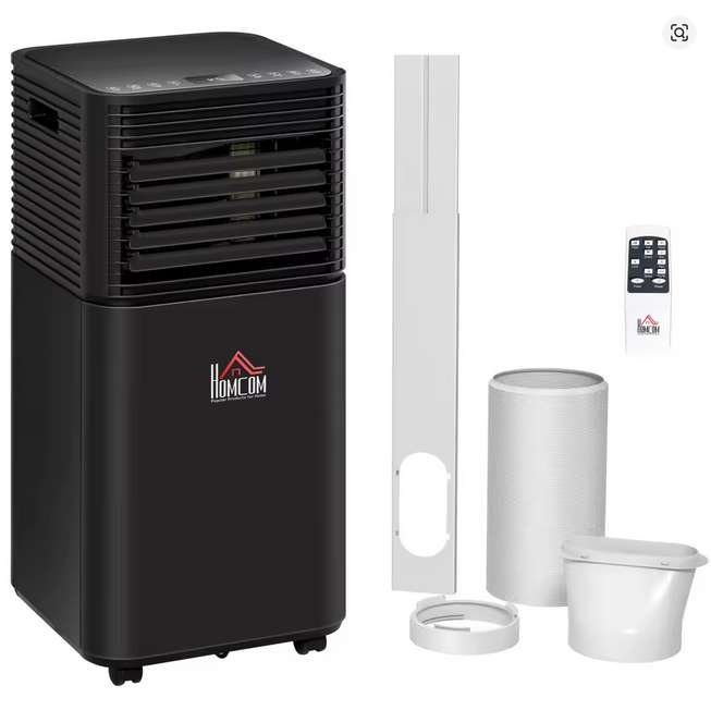 HOMCOM 5000 BTU Portable Air Conditioner 4 Modes LED Display Timer Home Office - Sold by Aosom MHSTAR UK Store