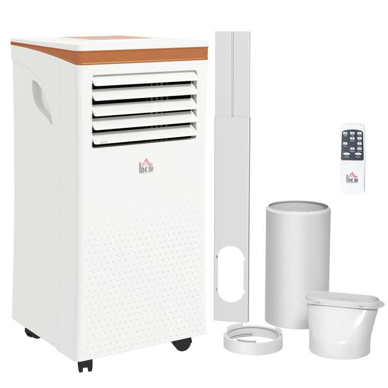 HOMCOM Portable Air Conditioner 7000 BTU, 4-in-1 Air Conditioning Unit with Cooling, Fan, 19.2L/Day Dehumidifier & Sleep Mode Remote Control