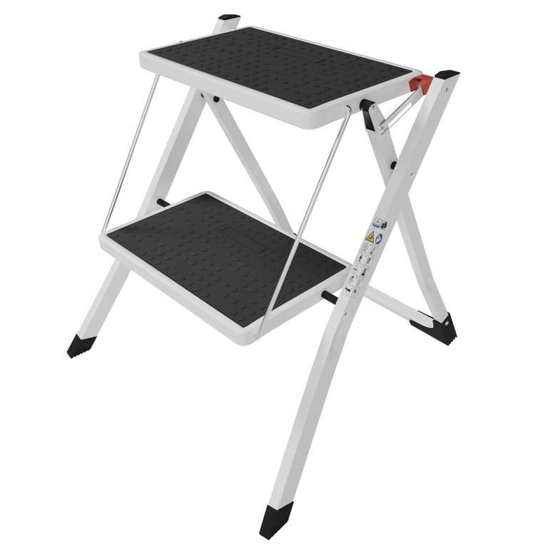 Home Vida 2 Step Ladder, Compact (150kg Max Capacity)