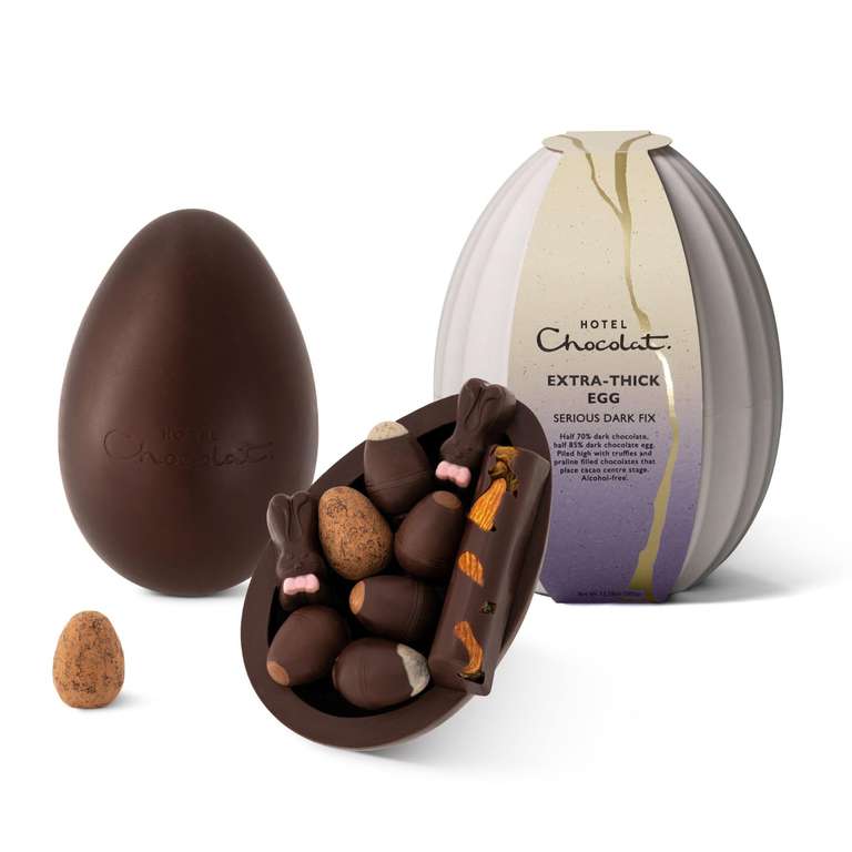 Hotel Chocolat Everything Luxe Box - 40 Milk, White and Dark Chocolates 525g - Gift Box (Amazon Fresh) Good Deal on Expensive Chocolate