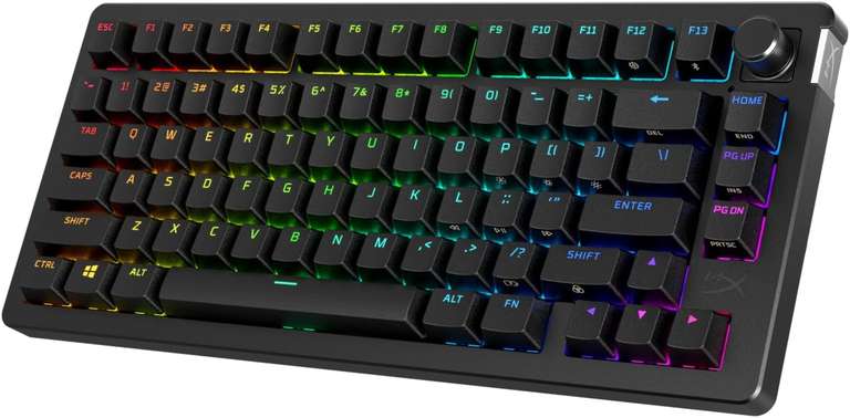 HyperX Alloy Rise 75 Wireless Hot-Swappable 75% Mechanical Gaming Keyboard | PC | Up to 80 Hours | Backlighting