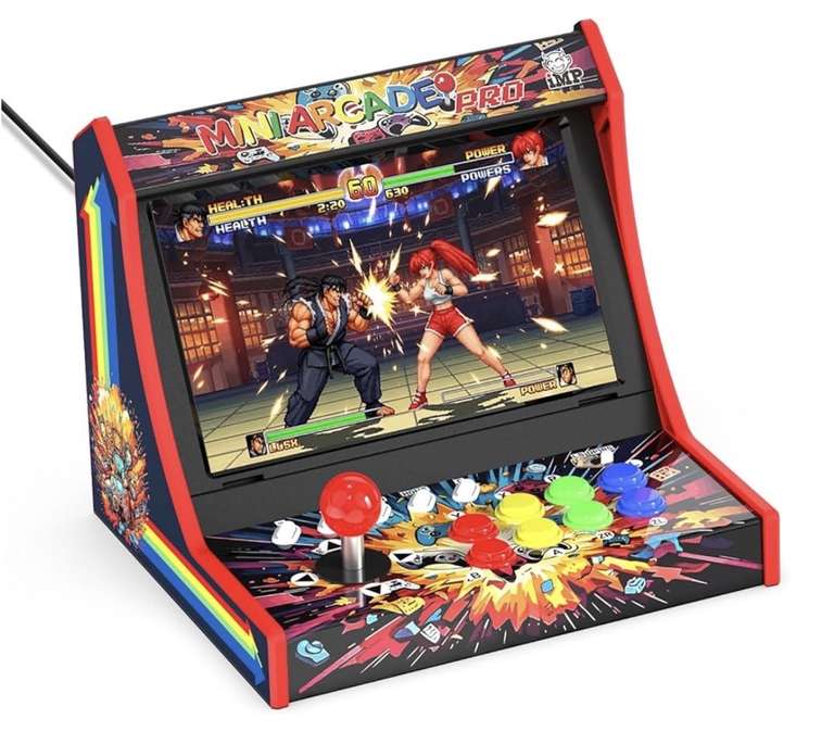 IMP Gaming Mini Arcade Pro - Retro Game Cabinet Compatible with Nintendo Switch, Nintendo Switch 2, Nintendo Switch OLED