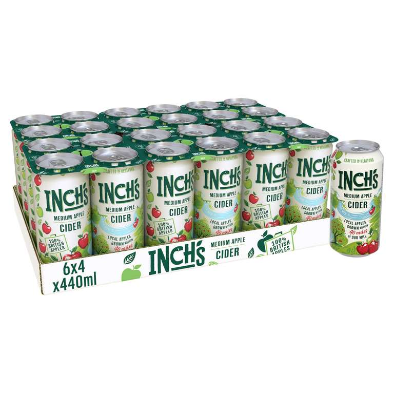 Inch's Apple Cider Can, 24x440ml - Prime Deal