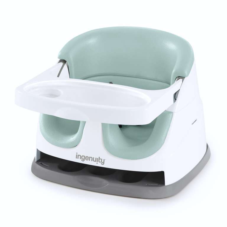 Ingenuity, Baby Base 2-in-1 Seat, Mist, Booster Chair, Dining and Feeding Seat for Toddlers (Delayed Dispatch)