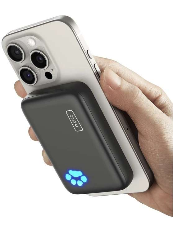 INIU Magsafe Power Bank 10000Mah Magnetic Fast 22.5W Charging Portable Charger Brand New Using Code Sold By Neonbik