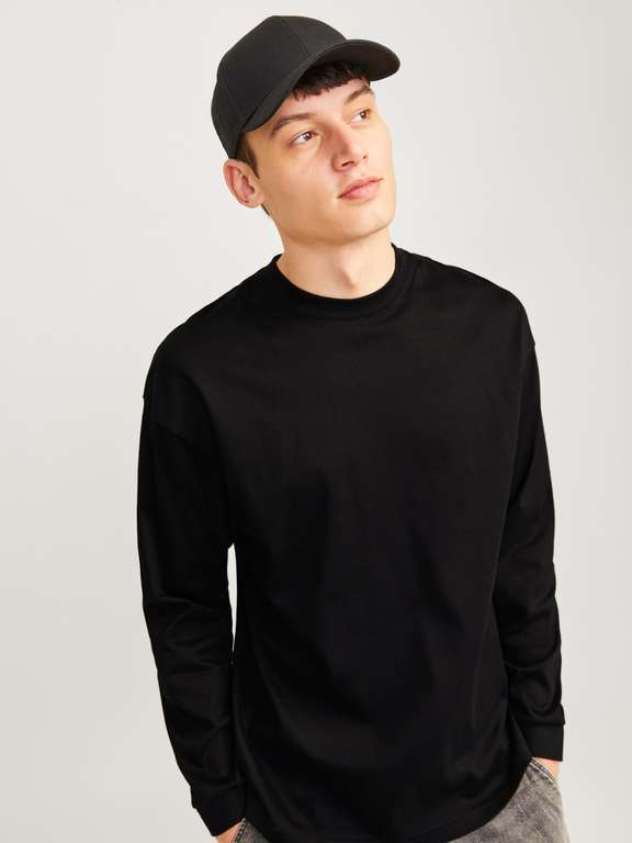 Jack & Jones Men's Cotton Jjeurban Edge Long Sleeve Tee Shirt Size XL