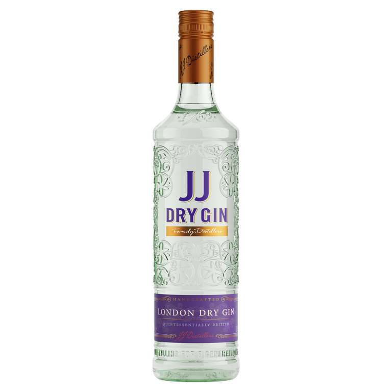 J.J Whitley London Dry Gin, 37.5% ABV - 1L
