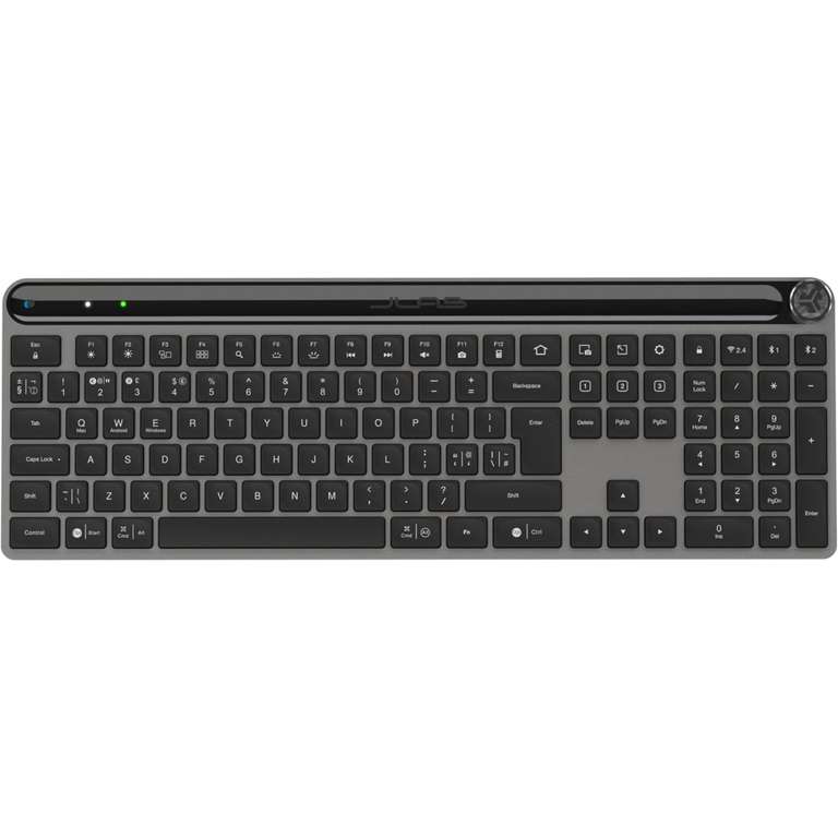 JLab Epic Advanced Wireless Keyboard - Multi Device Backlit Rechargeable Bluetooth Keyboard @ Jlab Audio /FBA