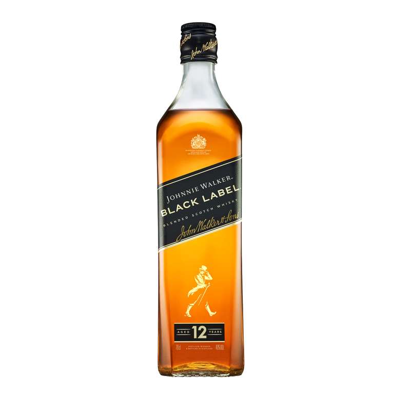 Johnnie Walker Black Label | 40% vol | 70cl | Blended Scotch Whisky | Crafted Using Whiskies Aged a Minimum of 12 Years | Ideal for Gifting
