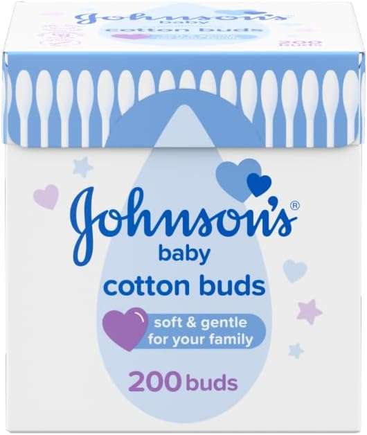 Johnson's Baby Cotton Buds (Pack of 200) - S&S 90p / 85p