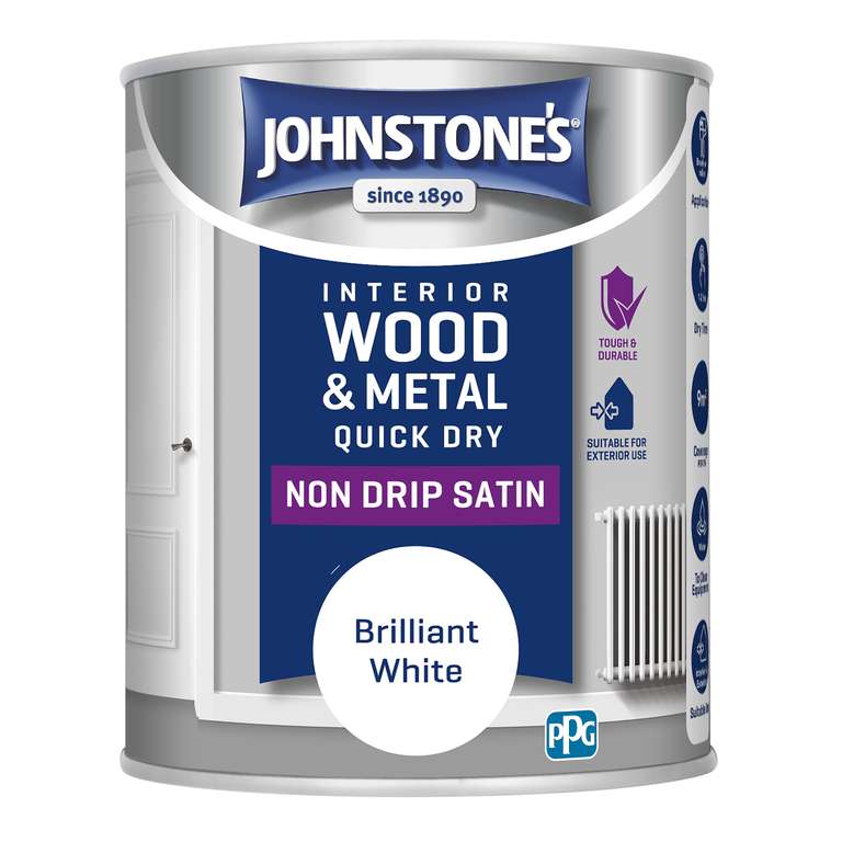 Johnstone's Woodcare One Coat Shed and Fence Treatment - Dark Oak 5L (Pack of 4)