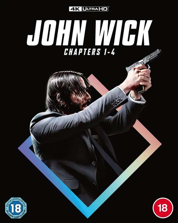 John Wick 1 - 4 Box Set (4K UHD Blu-ray) - Prime Price