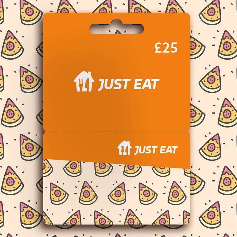 Just Eat £25 Physical Gift Card - UK Redemption Only - Delivered by Post (£50 Gift Card - £45 / £100 Gift Card - £90) - Prime Exclusive