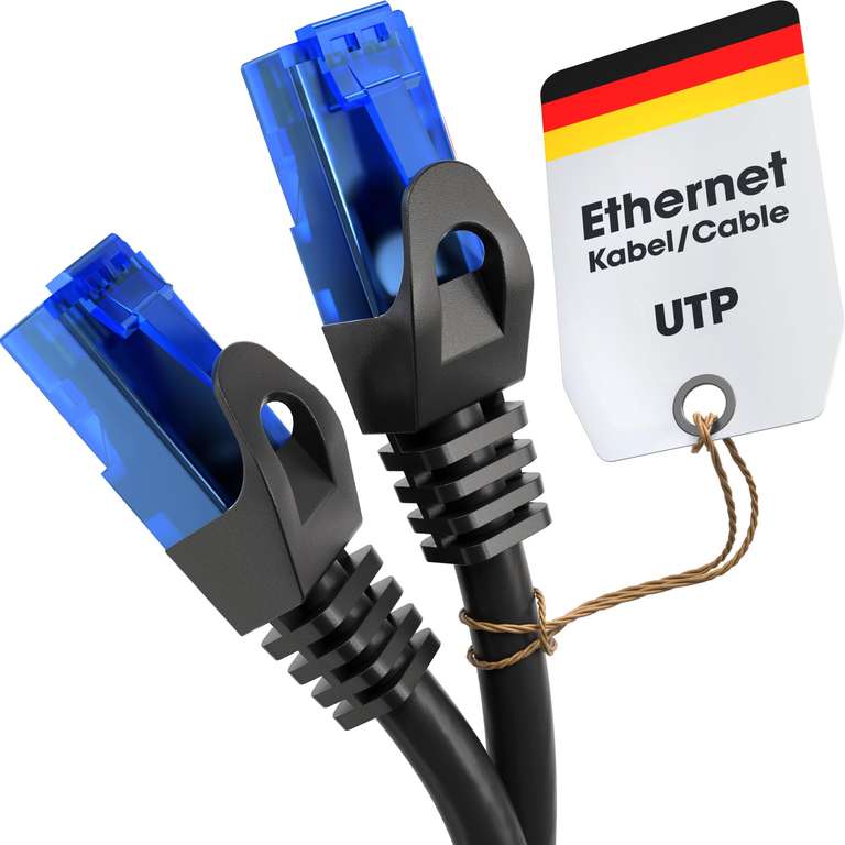 KabelDirekt – Network Cable – Transfers 5Gbps & fibre optic internet speed – Ethernet & LAN Cable – 25m