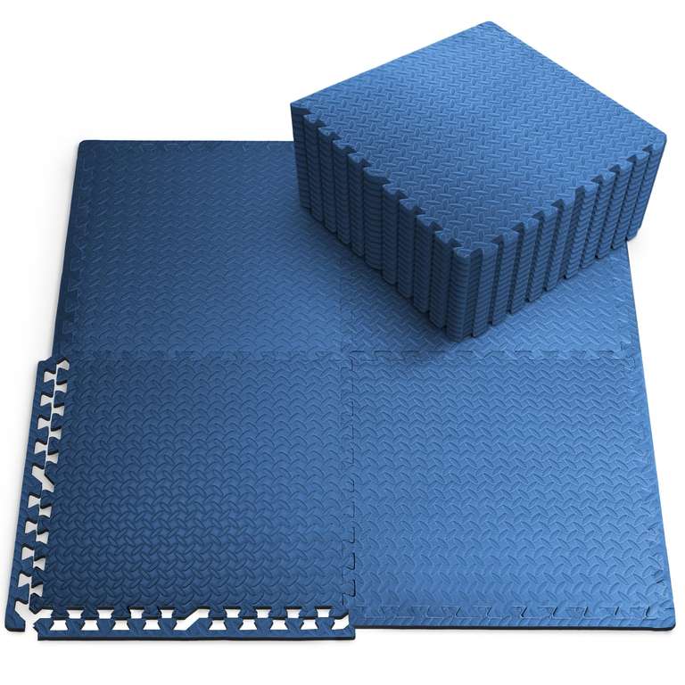KAYMAN Gym Floor Nonslip Mats, Interlocking (60 X 60cm)