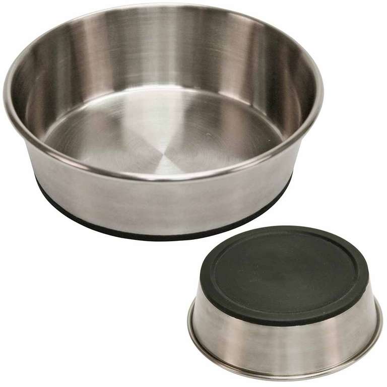 Kerbl Stainless Steel Bowl, 2800 ml, Silver