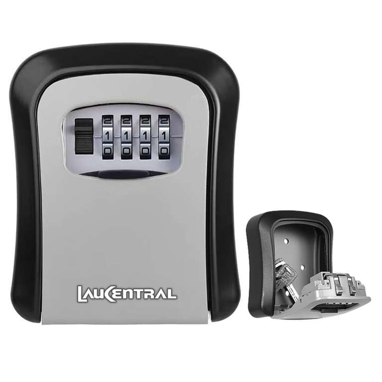 Key Safe Wall Mounted, Enhanced Security 4 Digit Combination Key Safe Lock Box Outdoor, Weatherproof, for Share & Secure Keys