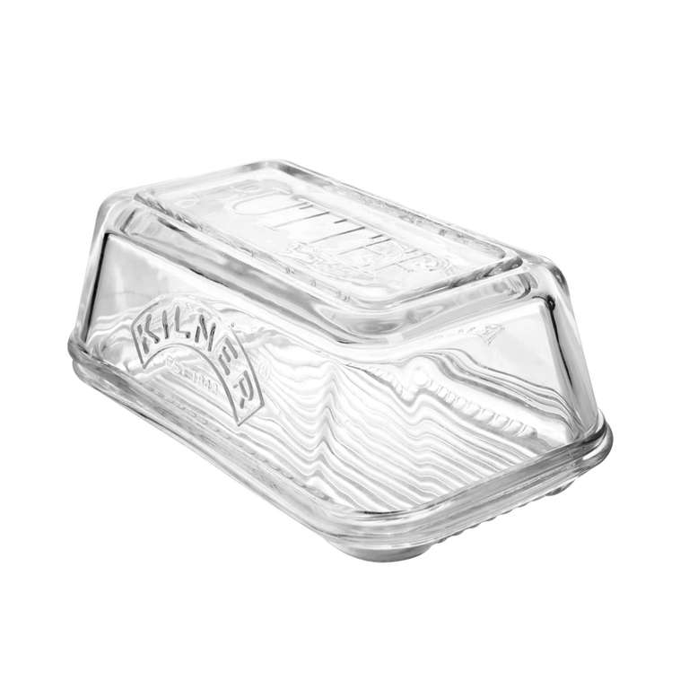 Kilner Glass Butter Dish 250g Capacity Durable BPA-Free Keeps Butter Fresh Longer