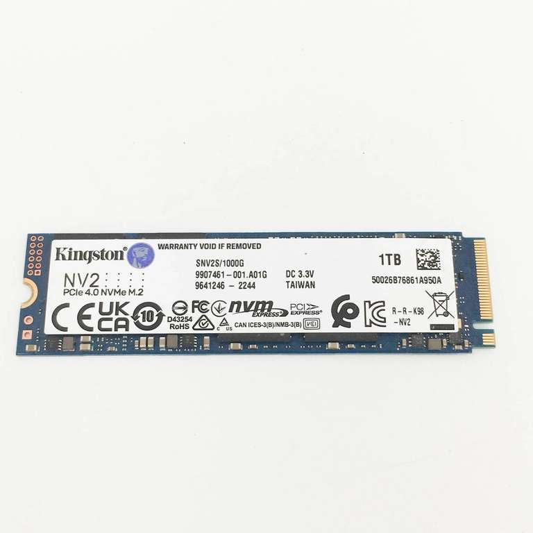 Kingston NV2 1TB M.2 2280 NVMe PCIe 4.0 - Refurbished Fully Tested Internal SSD Drive - W/code - Sold by TechStore Yorkshire