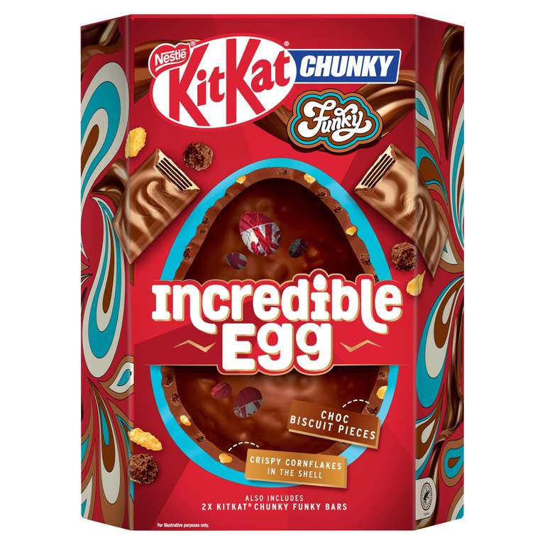 KitKat Chunky Funky Chocolate Incredible Easter Egg 380g