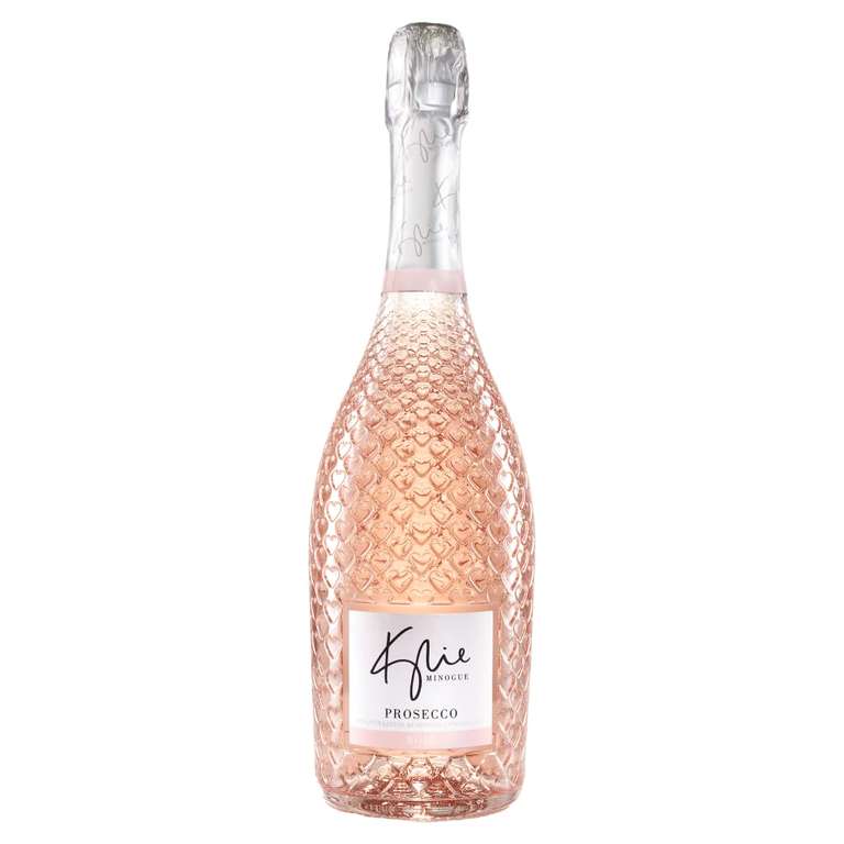Kylie Minogue Prosecco Rosé, The Signature Range, 75cl, 11% ABV, 3 for £20