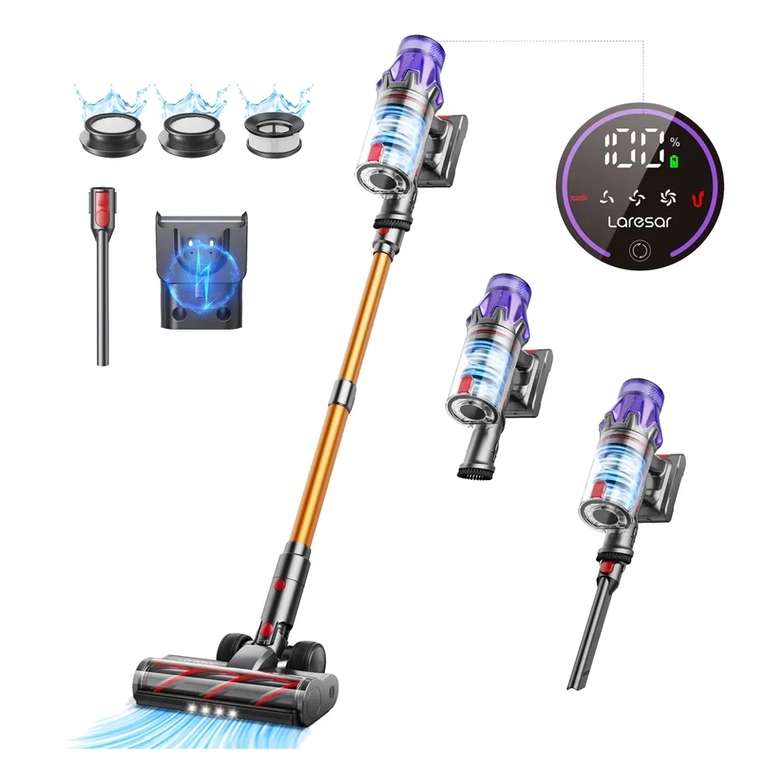Laresar V7 500W 50000PA Suction Power Cordless Vacuum Cleaner - with code - Laresar Europe Store