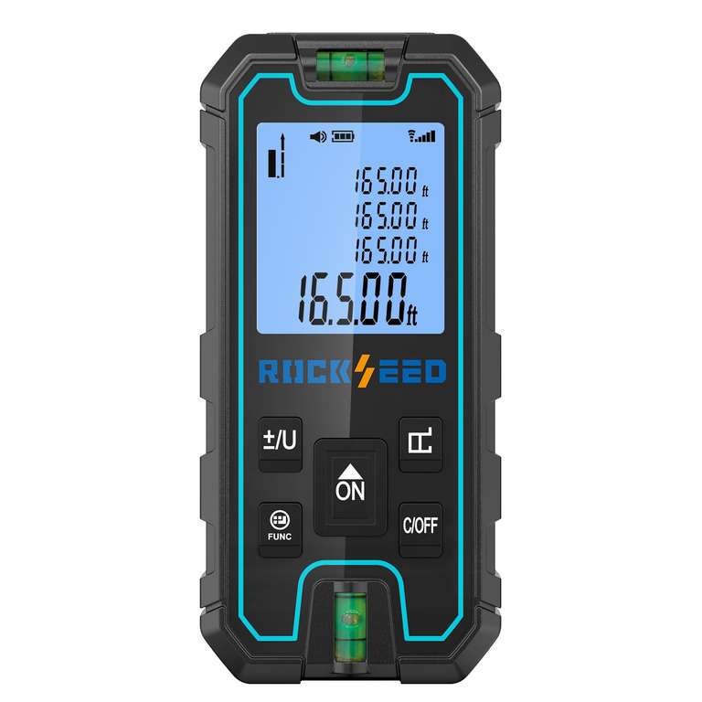 Laser Measure, RockSeed Portable Accurate Laser Distance Meter, Digital Distance Measurement - RockSeed store FBA