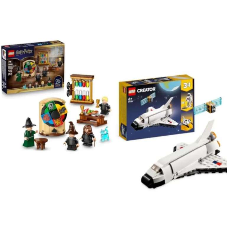 LEGO bundle - any 2 for £15 - Harry Potter Hogwarts Castle: Sorting Hat 76460 + 31134 Creator 3 in 1 Space Shuttle