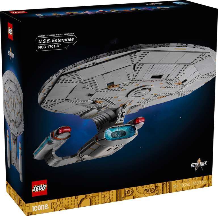LEGO Icons 10356 Star Trek U.S.S Enterprise - Prime Day Deal