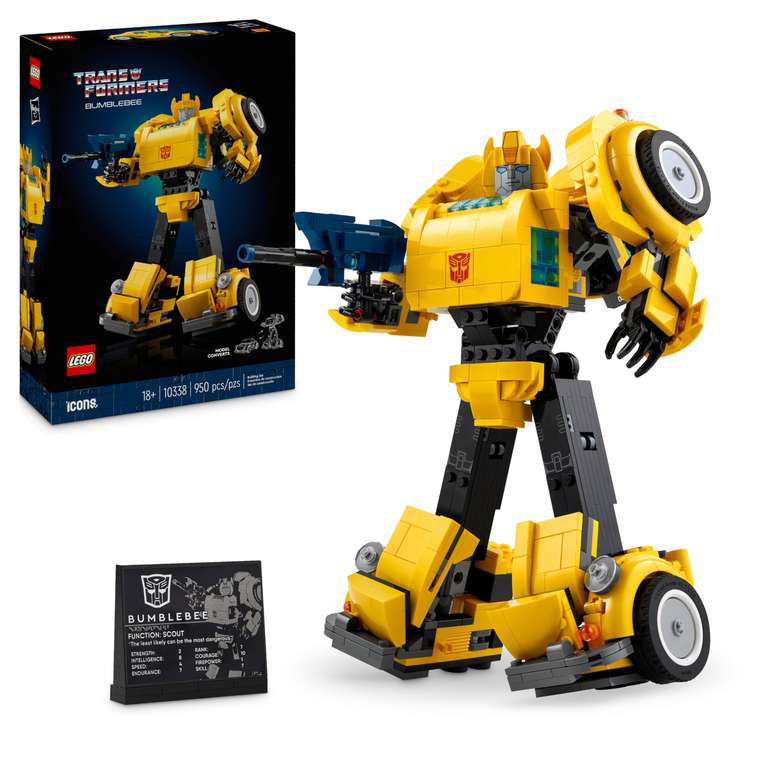 LEGO Icons Transformers Bumblebee 10338