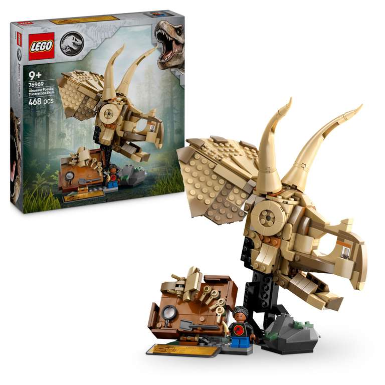 LEGO Jurassic World Dinosaur Fossils: Triceratops Set 77985 (Discount at Checkout)