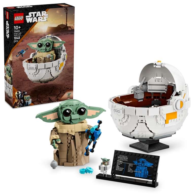 LEGO Star Wars Grogu with Hover Pram 75403 - Sold By Toy Barhaus With Code