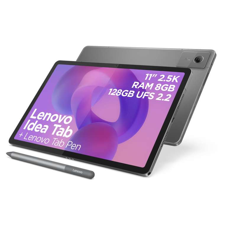 Lenovo Idea Tab - Display 11" 2.5K (2560x1600) 90Hz, Processor Mediatek Dimenity 6300, RAM 8GB, Memory 128GB - Prime Deal
