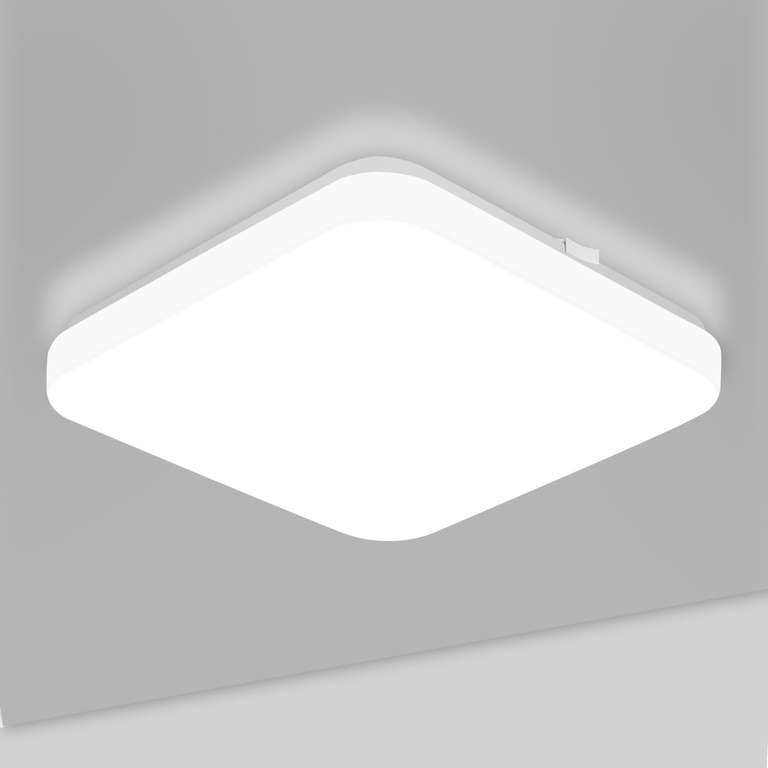 101° - Lepro Super Bright Square LED Ceiling Light 24W, 2400lm, Daylight White - Sold by Lepro UK FBA
