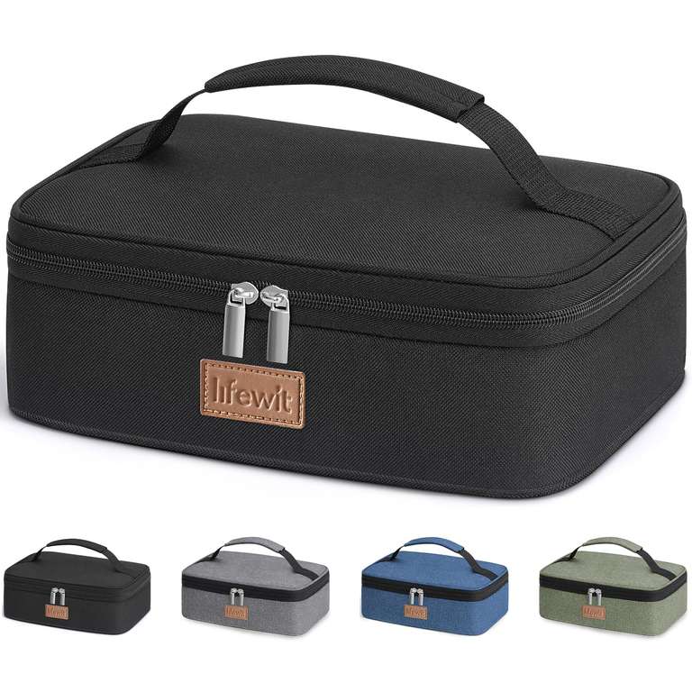 Lifewit Insulated Lunch Bag, Black, 4L - Sold by Lifewit Home UK FBA