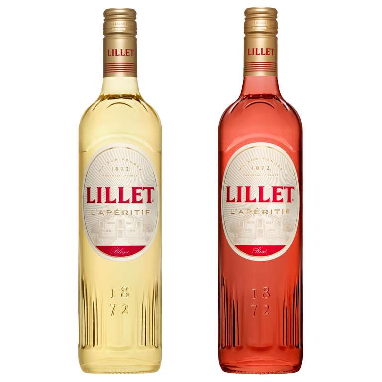 Lillet Wine Based Aperitif Bundle: Rose, 75cl & Blanc, 75cl