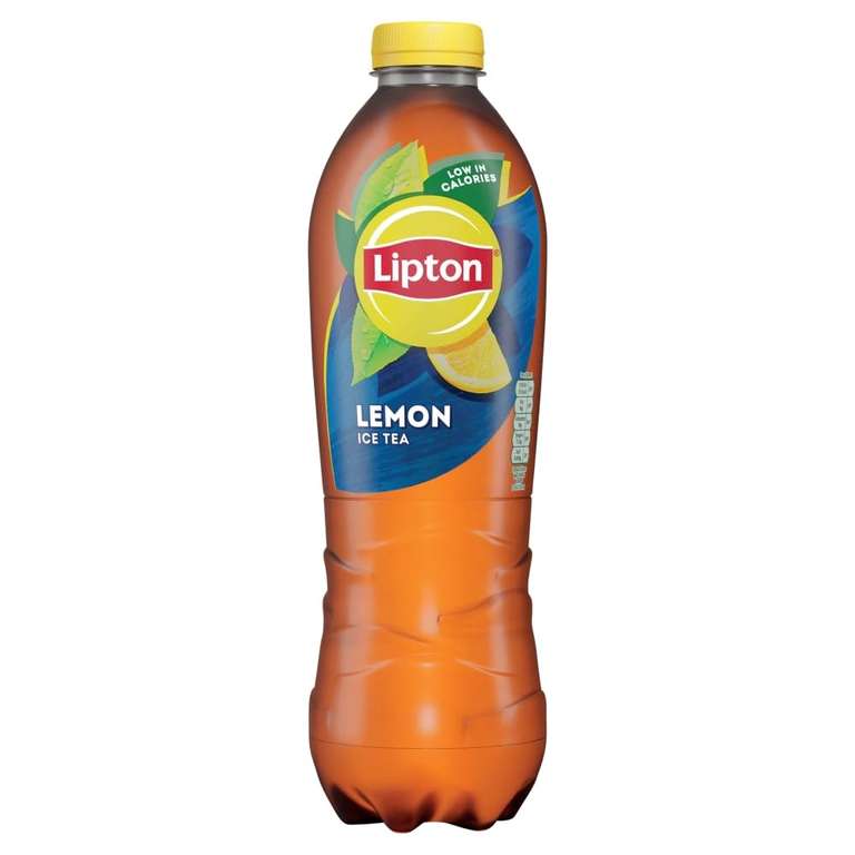 Lipton Lemon Bottled Ice Tea 1.25 L, low calorie soft drink, 100% black tea extract / £2 for 2