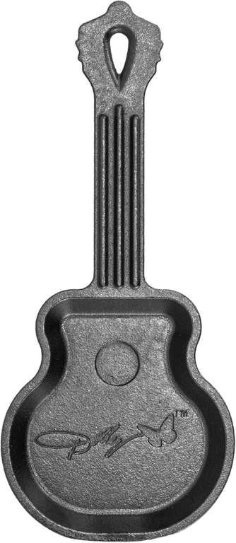 Lodge Dolly Parton Rockstar Pre-Seasoned Cast Iron 4.5 inch Mini Guitar Skillet (10.25inch £33.70) - Sold & Dispatched Fom Amazon US