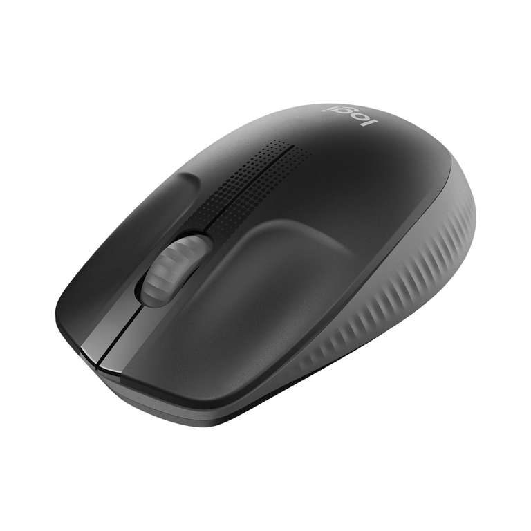 Logitech Wireless Mouse M190, Full Size Ambidextrous Curve Design, 18-Month Battery with Power Saving Mode | Black