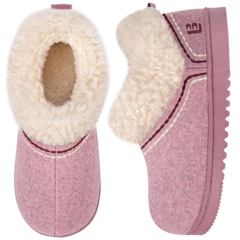 LongBay Women's Cosy Bootie Slippers Memory Foam Ladies Warm House Shoes Non-Slip Indoor Outdoor - Sold by HomeierDirect / FBA