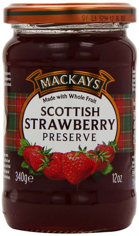 Mackays Strawberry Preserve 340g - Pack of 6