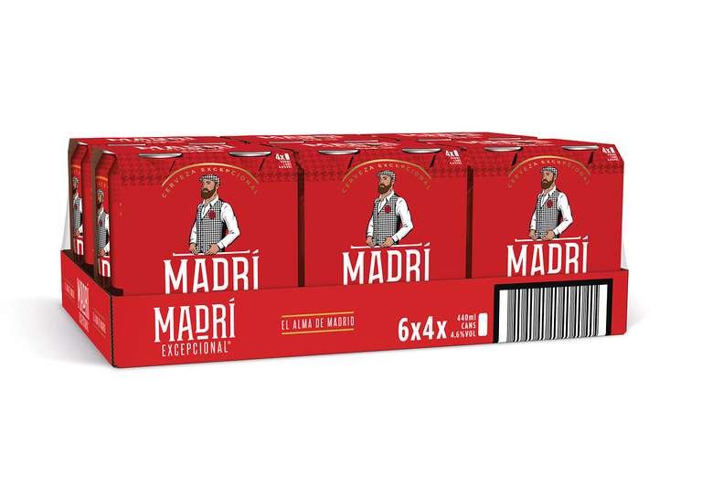 Madri Excepcional Lager Beer 24 x 440 ml (cans)