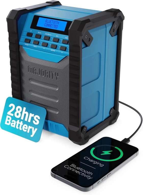 Majority Landbeach Worksite Dab Bluetooth Radio (Certified Refurbished) - Sold By Thorness Outlet