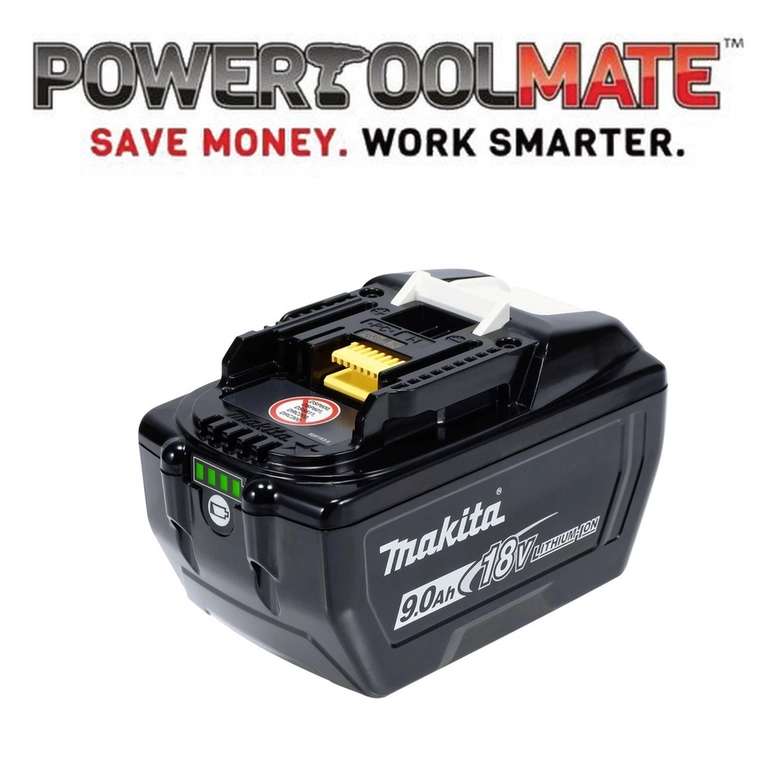 Makita BL1890 18v LXT Makita BL1890 1915H4-0 18v LXT 9ah Battery Genuine - W/Code | Sold by PowerToolMate (UK Mainland)