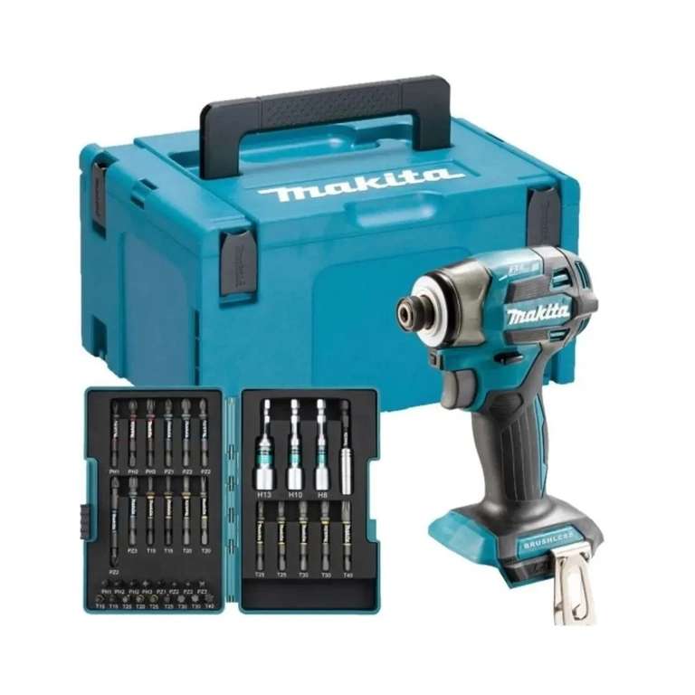 Makita DTD173 Impact Driver with 38pc Impact Premier Bit Set in a Makpac case - w/Code, Sold By wowtoolsuk (UK Mainland)