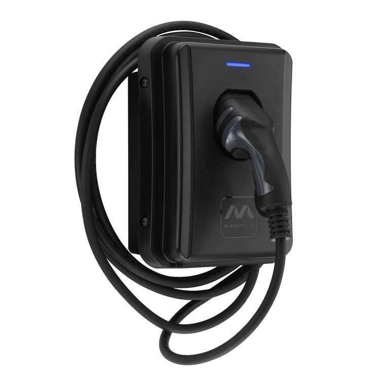 Masterplug EV Wall Charging Station for Electric Vehicles Type 2, with 5m Cable and Auto Fixed Function - Sold by Amazon EU