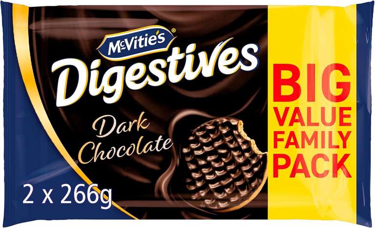 McVitie's Digestives Milk Chocolate Slices, 124g (5 Slices Per Pack)