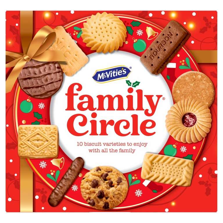 McVitie's Family Circle Biscuit Assortment, Festive Selection Box 400g